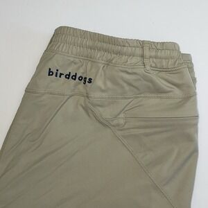 Birddogs Athletic Shorts Men Large Beige 7" Built-In Liner Zipped Pocket Stretch